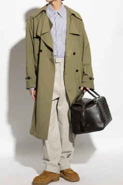 Bottega Veneta SZARY Spodnie w kant