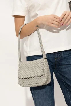 Bottega Veneta SZARY Torba na ramię ‘Cobble Mini’