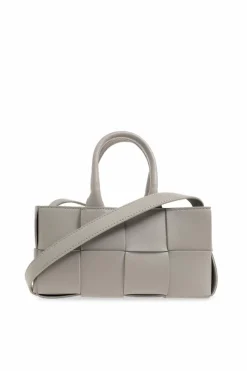 Bottega Veneta SZARY Torba na ramię ‘Acro Mini’