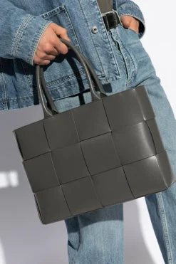 Bottega Veneta SZARY Torba `Medium Arco` typu `shopper`