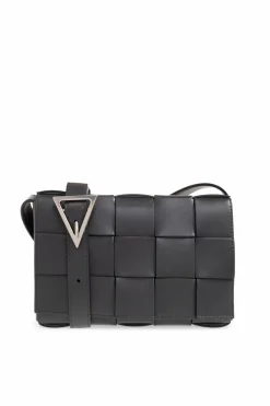 Bottega Veneta SZARY Torba na ramię ‘Cassette Medium’