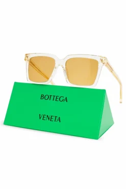 Bottega Veneta ŻÓŁTY Okulary przeciwsłoneczne