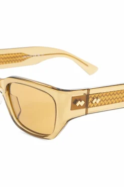 Bottega Veneta ŻÓŁTY Okulary przeciwsłoneczne