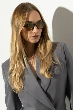 Bottega Veneta ŻÓŁTY Okulary przeciwsłoneczne