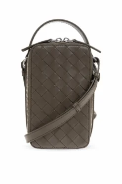Bottega Veneta ZIELONY Etui na pasku na telefon