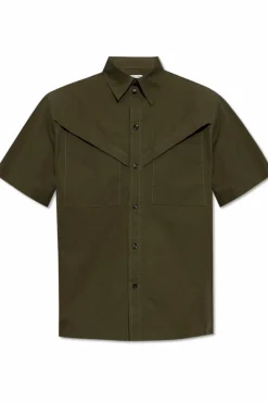 Bottega Veneta ZIELONY Koszula z krótkimi rękawami