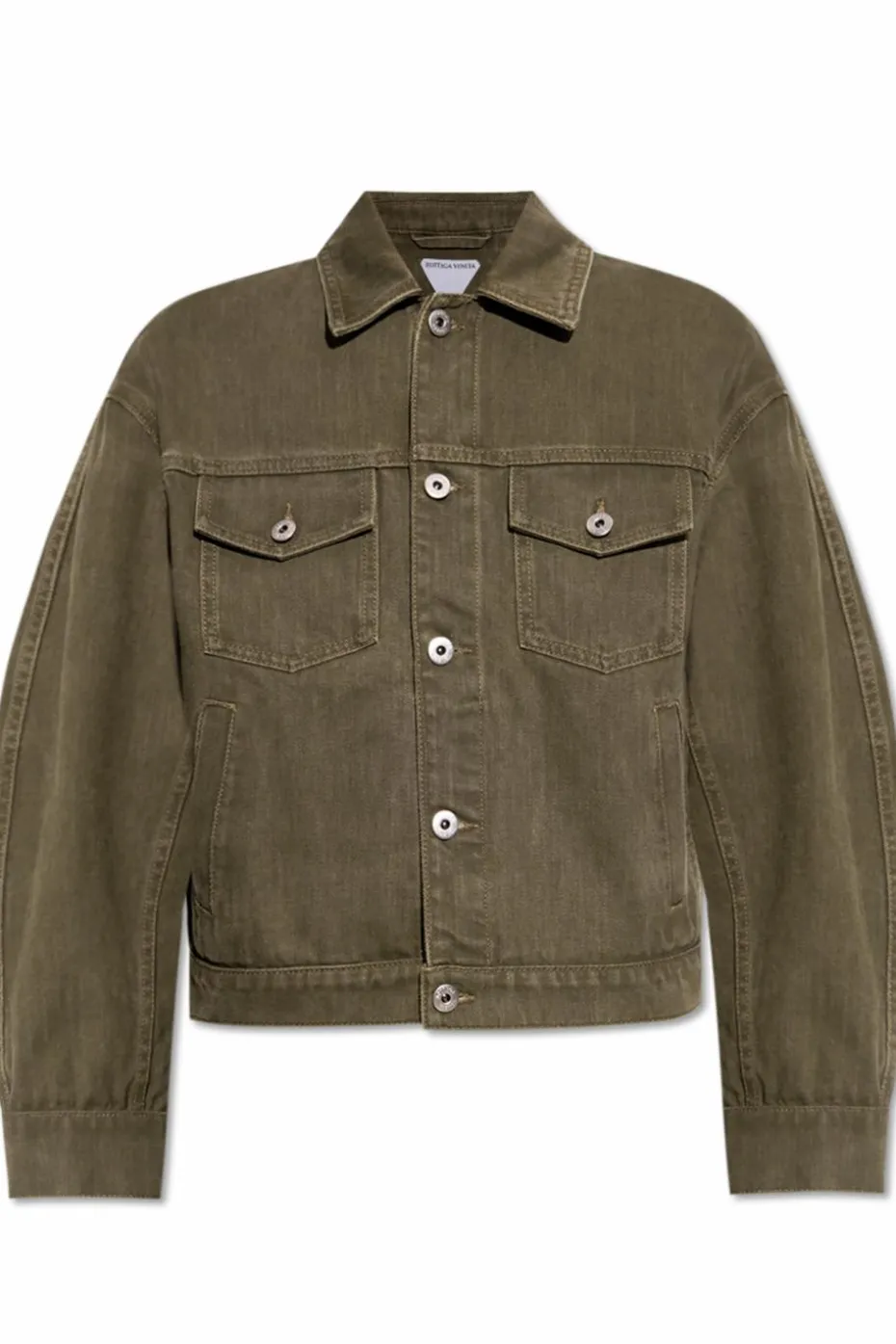 Bottega Veneta ZIELONY Kurtka jeansowa