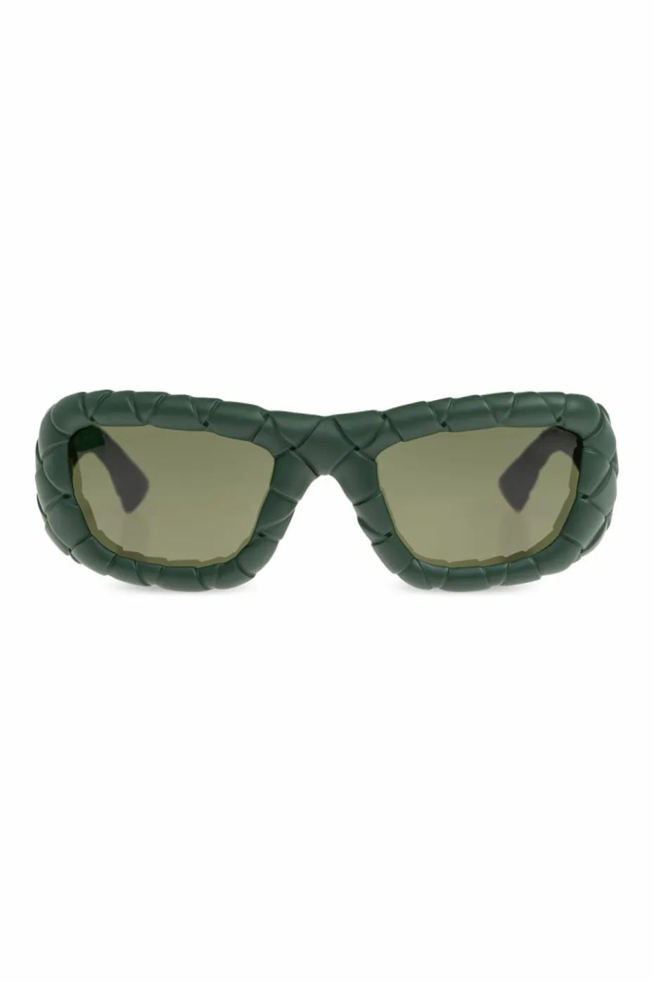 Bottega Veneta ZIELONY Okulary przeciwsłoneczne