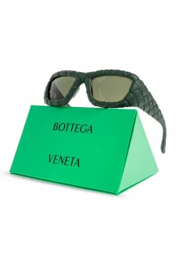 Bottega Veneta ZIELONY Okulary przeciwsłoneczne