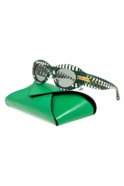 Bottega Veneta ZIELONY Okulary przeciwsłoneczne