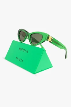 Bottega Veneta ZIELONY Okulary przeciwsłoneczne