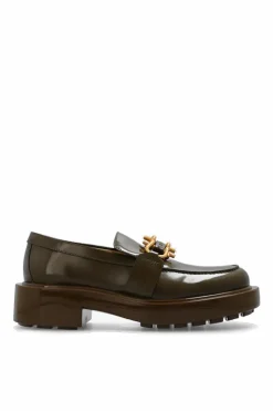Bottega Veneta ZIELONY Skórzane buty ‘Monsieur’ typu ‘loafers’
