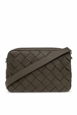 Bottega Veneta ZIELONY Skórzana torba na ramię