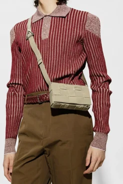 Bottega Veneta ZIELONY Torba na ramię ‘Cassette Small’
