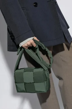Bottega Veneta ZIELONY Torba na ramię ‘Cassette Small’