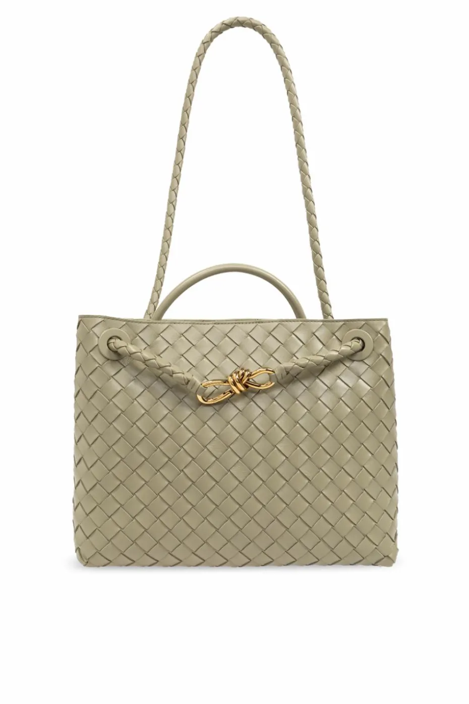 Bottega Veneta ZIELONY Torba na ramię ‘Andiamo Medium’