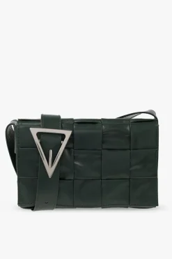 Bottega Veneta ZIELONY Torba na ramię ‘Cassette Small’