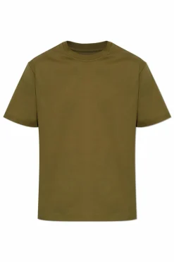 Bottega Veneta ZIELONY T-shirt z okrągłym dekoltem