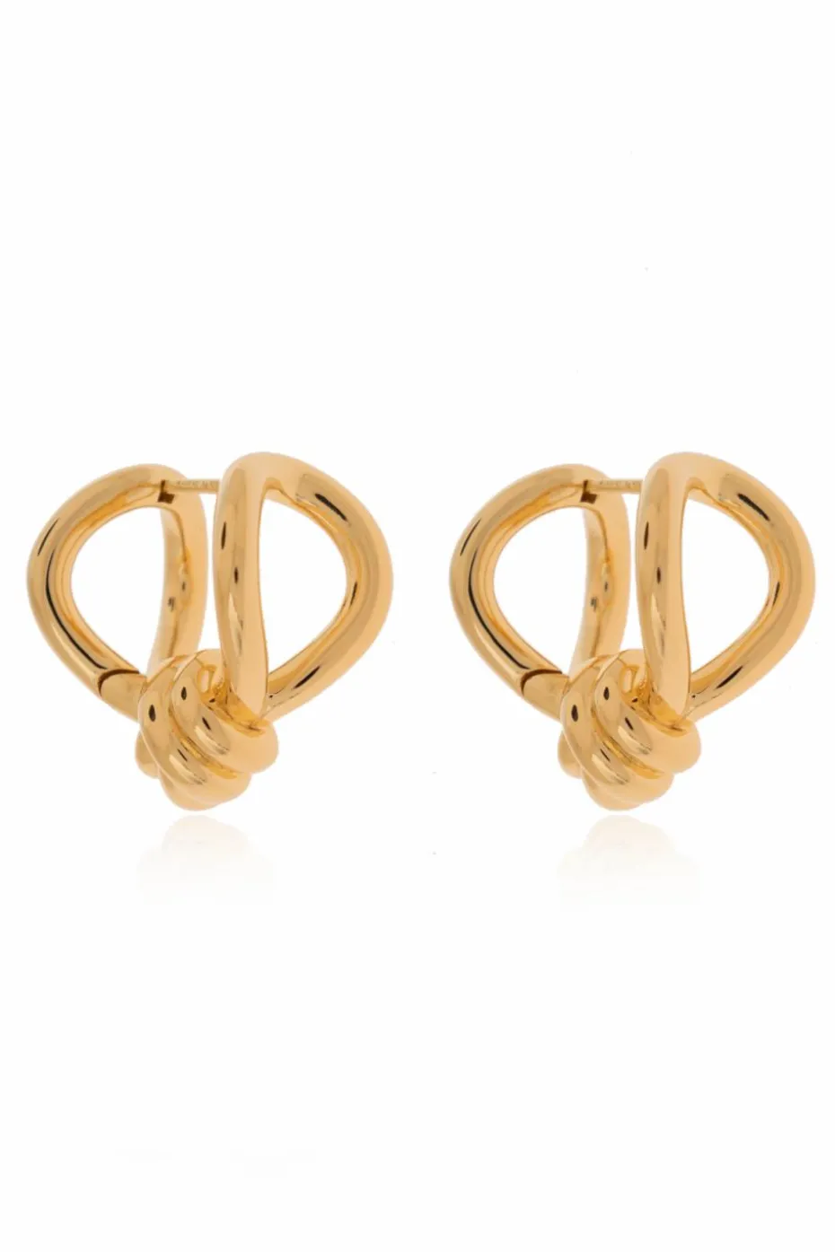 Bottega Veneta ZŁOTY Kolczyki z plecionką