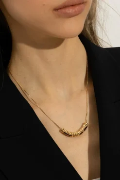 Bottega Veneta ZŁOTY Naszyjnik ze srebra