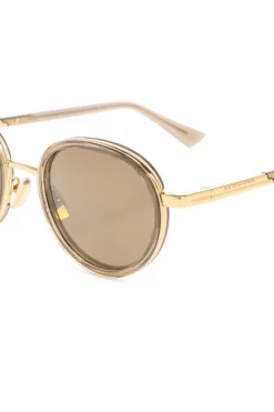 Bottega Veneta ZŁOTY Okulary przeciwsłoneczne