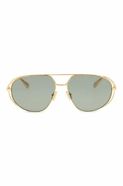 Bottega Veneta ZŁOTY Okulary przeciwsłoneczne