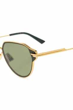 Bottega Veneta ZŁOTY Okulary przeciwsłoneczne
