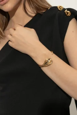 Bottega Veneta ZŁOTY Srebrna bransoleta