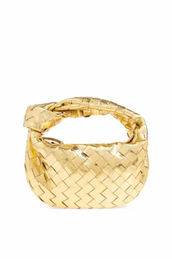 Bottega Veneta ZŁOTY Torba do ręki `Mini Jodie`