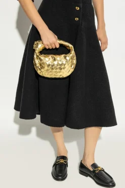 Bottega Veneta ZŁOTY Torba do ręki `Mini Jodie`