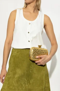 Bottega Veneta ZŁOTY Torba `Knot Small`