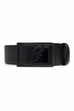 Brioni CZARNY Dwustronny pasek