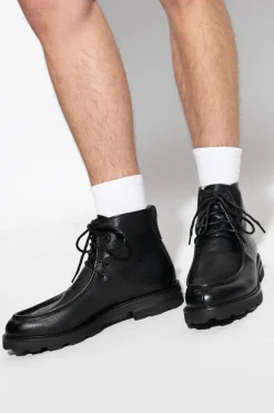 Brioni CZARNY Skórzane buty za kostkę