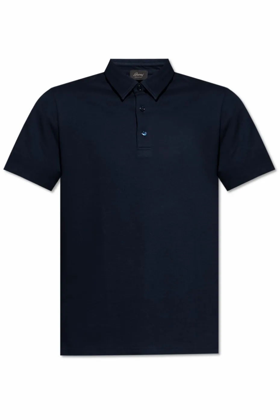 Brioni GRANATOWY Bawełniane polo