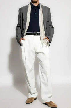 Brioni GRANATOWY Bawełniane polo