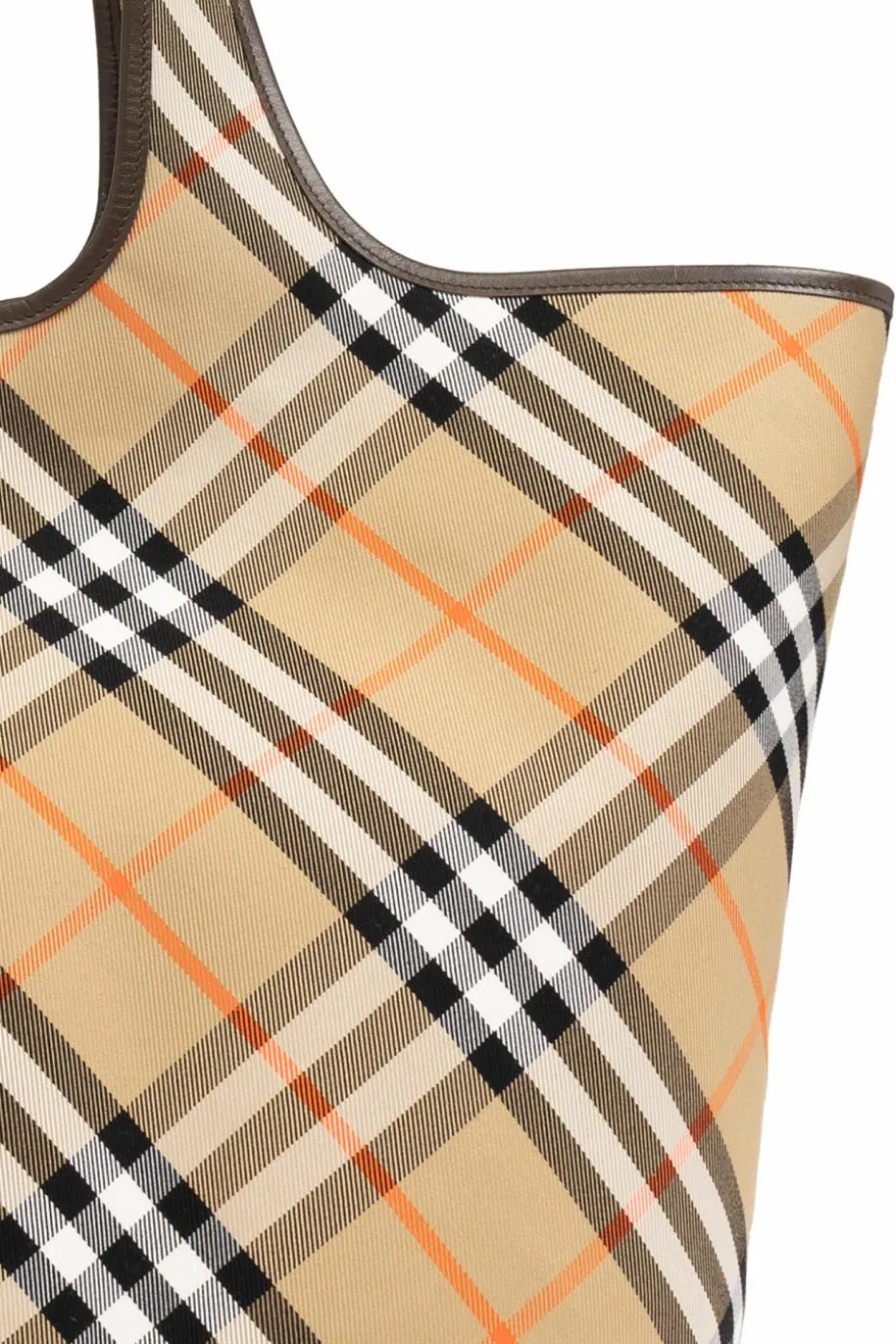 Burberry beżowy Bawełniana torba typu `tote`