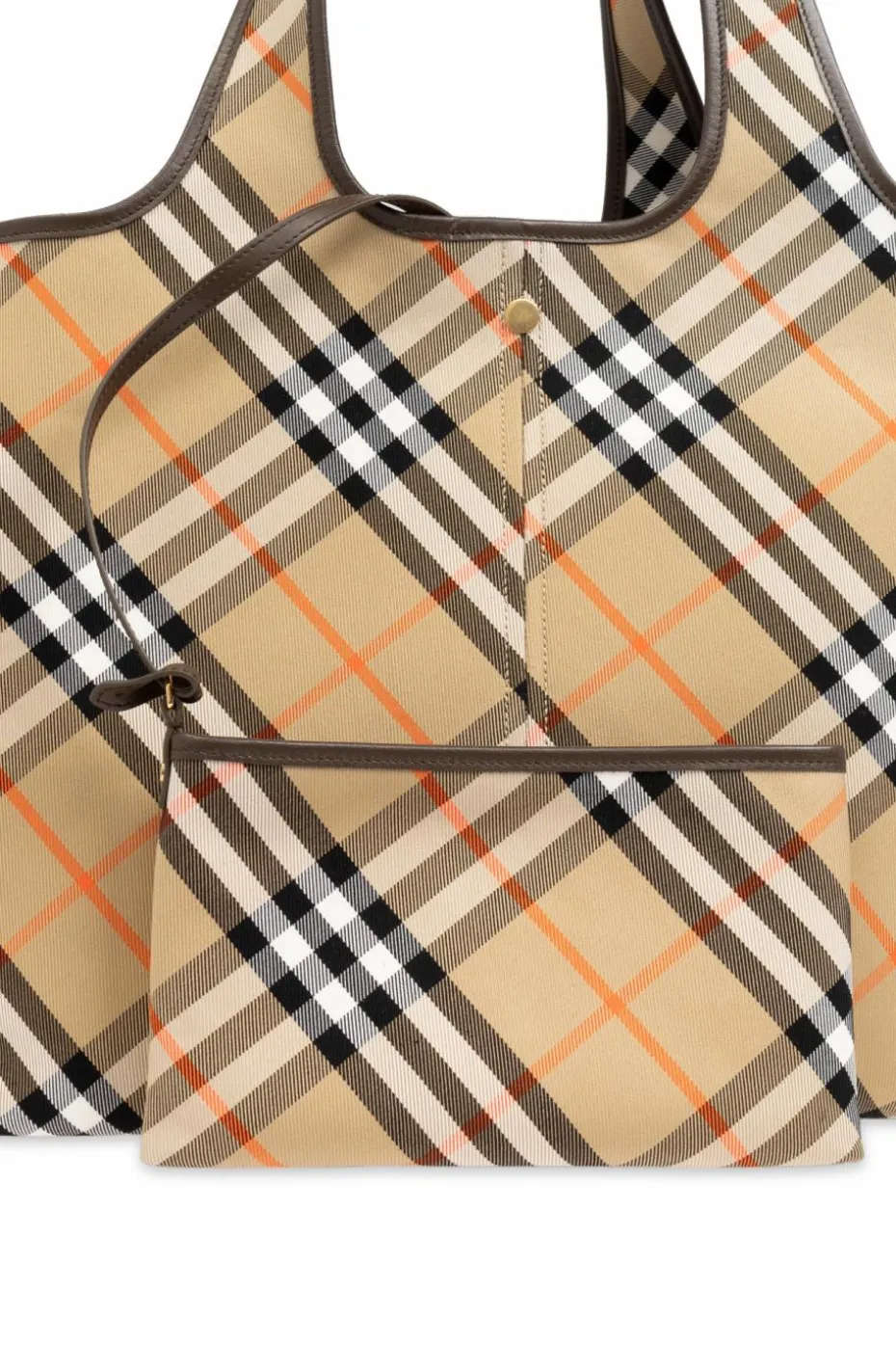 Burberry beżowy Bawełniana torba typu `tote`