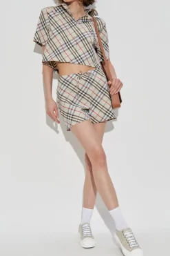 Burberry beżowy Bawełniane szorty