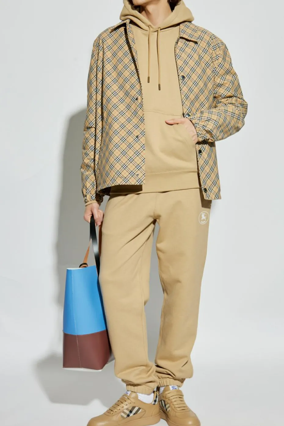 Burberry beżowy Bluza z logo