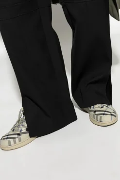 Burberry beżowy Buty sportowe w kratę