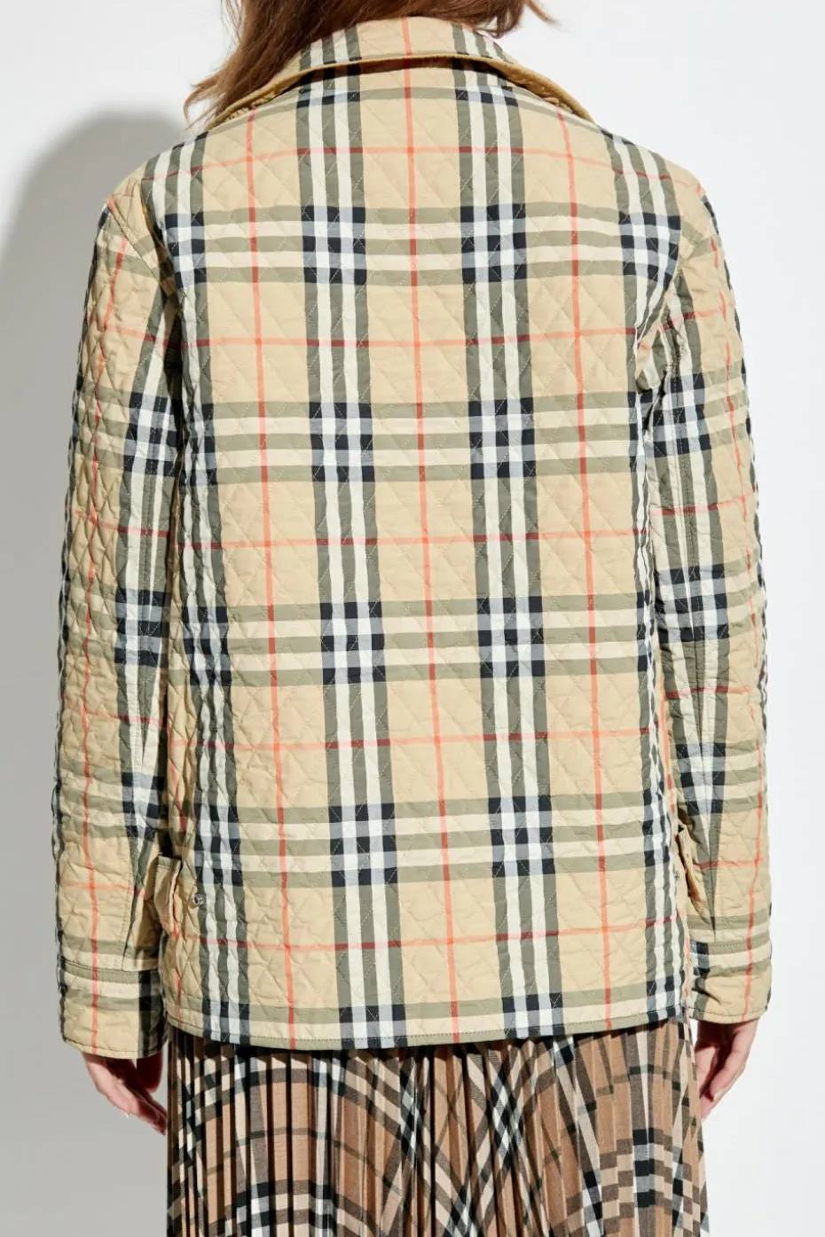 Burberry beżowy Dwustronna kurtka