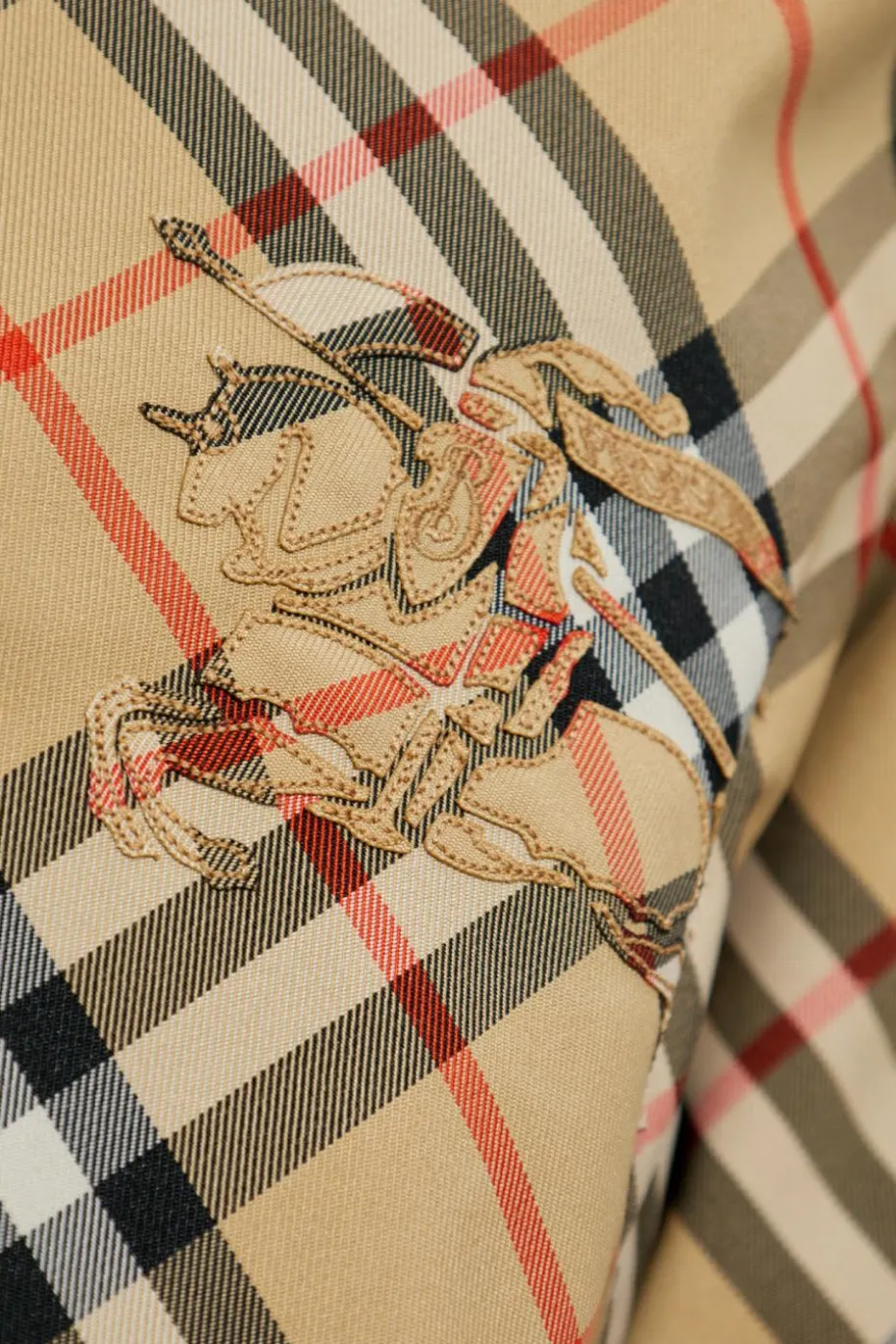 Burberry beżowy Dwustronna kurtka z kapturem
