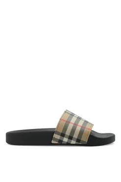 Burberry beżowy Klapki ‘Furley’