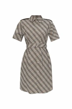 Burberry beżowy Sukienka w kratę