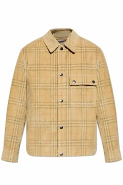 Burberry beżowy Sztruksowa kurtka `Owen`