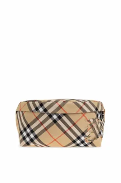 Burberry beżowy Torba na pas w kratę