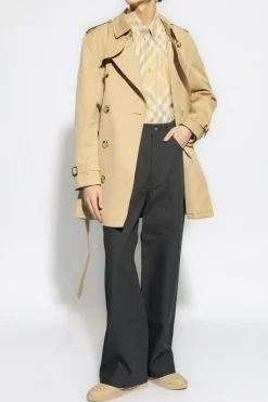 Burberry beżowy Trencz ‘Kensington Mid’