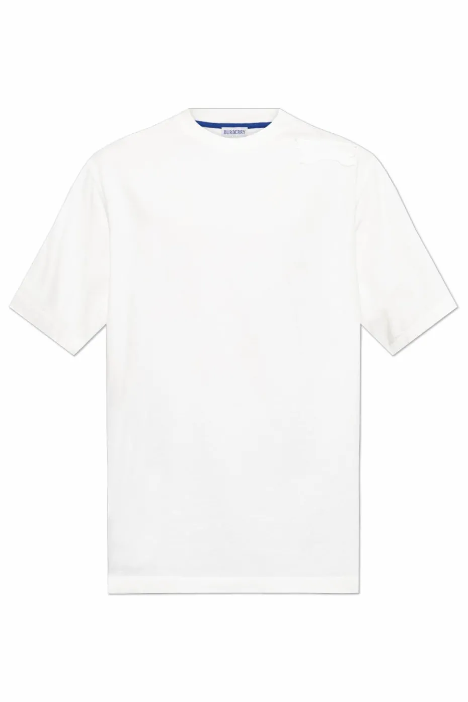 Burberry BIAŁY Bawełniany t-shirt