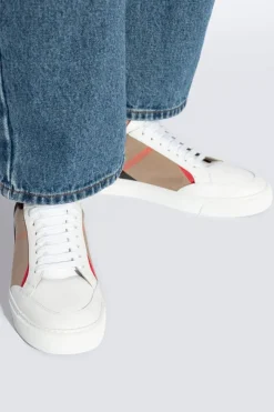 Burberry BIAŁY Buty sportowe ‘New Salmond’