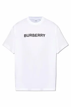 Burberry BIAŁY T-shirt ‘Harriston’